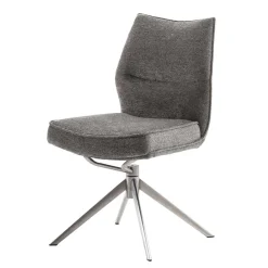 Wohnen Stühle<Chenille Esszimmerstuhl um 360 Grad drehbar - Padira (2er Set)