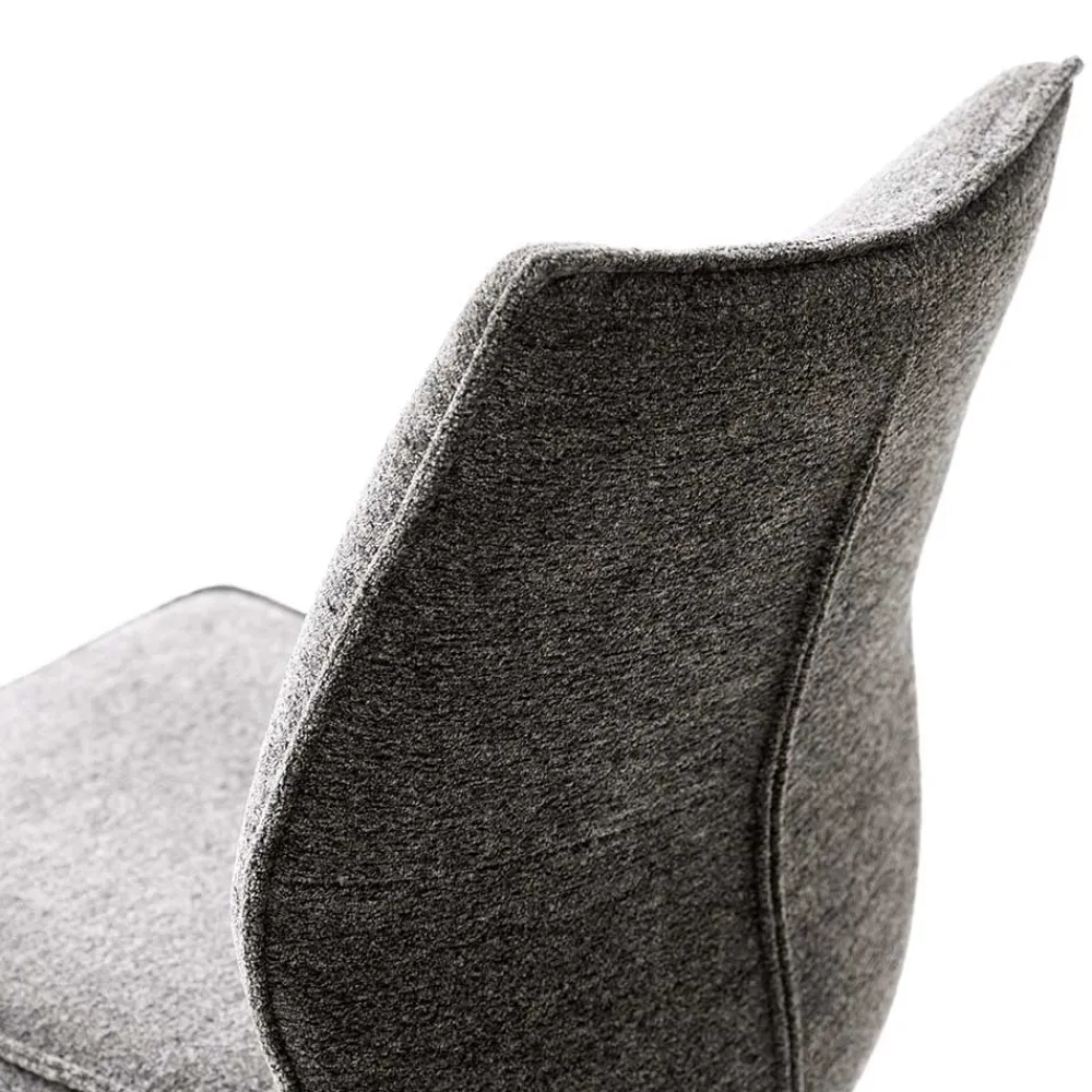 Wohnen Stühle<Chenille Esszimmerstuhl um 360 Grad drehbar - Padira (2er Set)