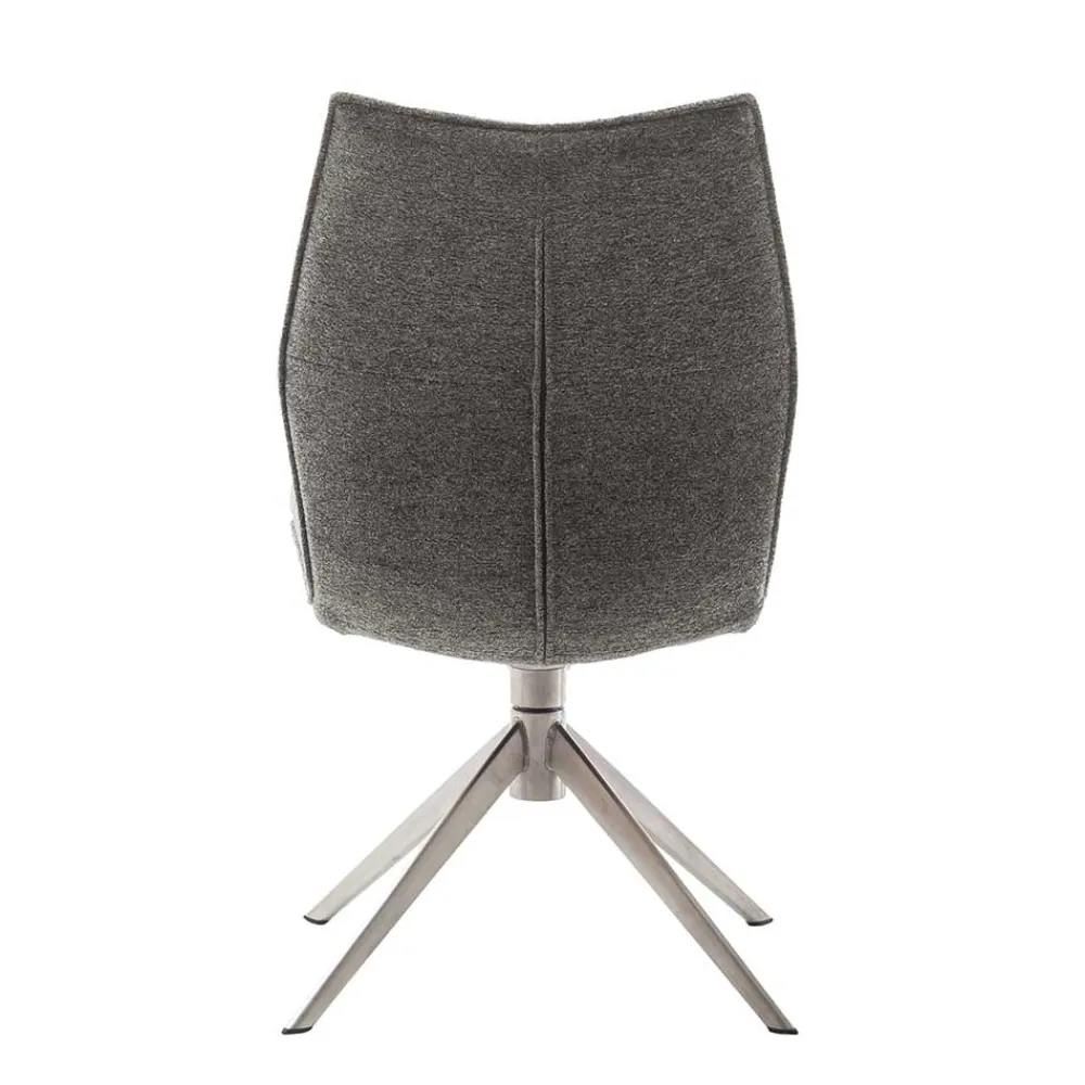 Wohnen Stühle<Chenille Esszimmerstuhl um 360 Grad drehbar - Padira (2er Set)