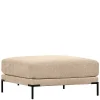 Wohnen Hocker<Chenille Hocker in Beigegrau Melange - Paola