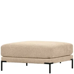 Wohnen Hocker<Chenille Hocker in Beigegrau Melange - Paola
