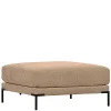 Wohnen Hocker<Chenille Polsterhocker in Champagner - Icoleran