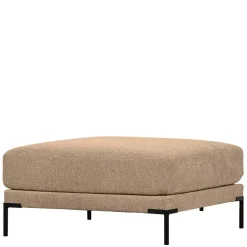Wohnen Hocker<Chenille Polsterhocker in Champagner - Icoleran