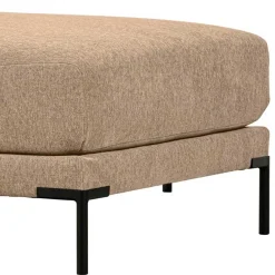 Wohnen Hocker<Chenille Polsterhocker in Champagner - Icoleran