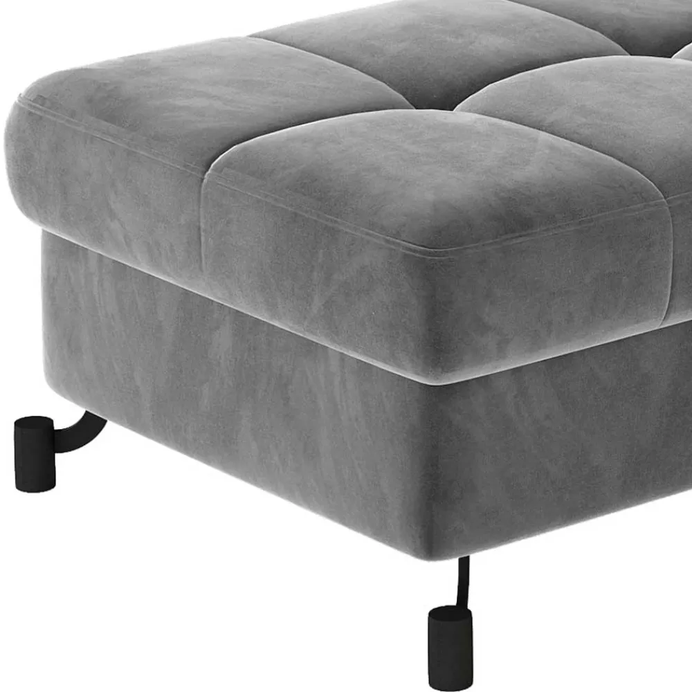 Wohnen Hocker<Chenille Polsterhocker mit Truhe - Hulmane