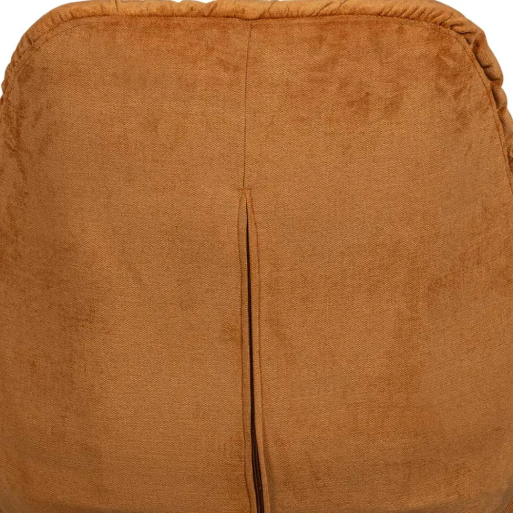 Wohnen Sessel<Chenille Relaxsessel in Ocker - Zinatella (zweiteilig)