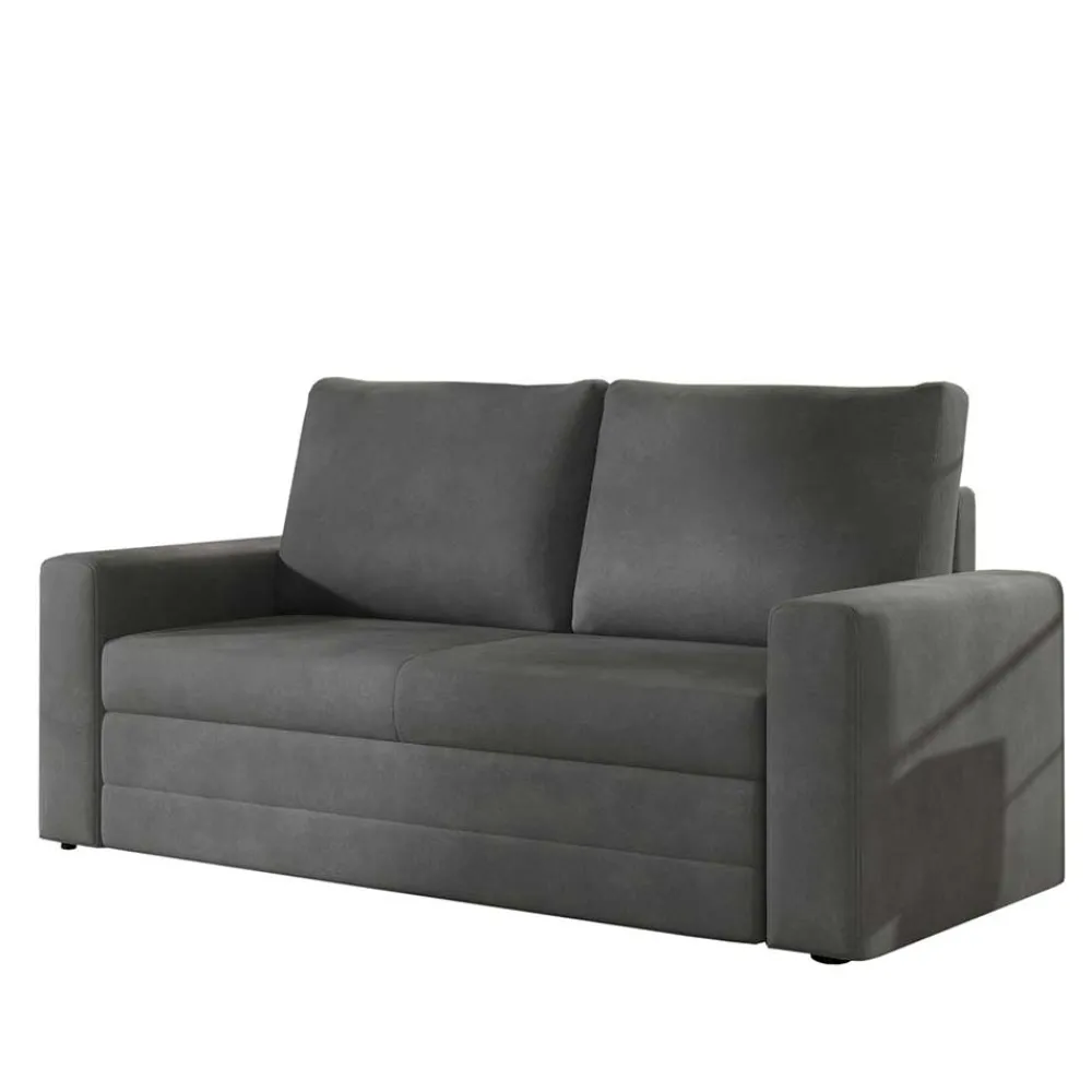 Wohnen Sofas<Chenille Schlafsofa in Dunkelgrau - Laucius