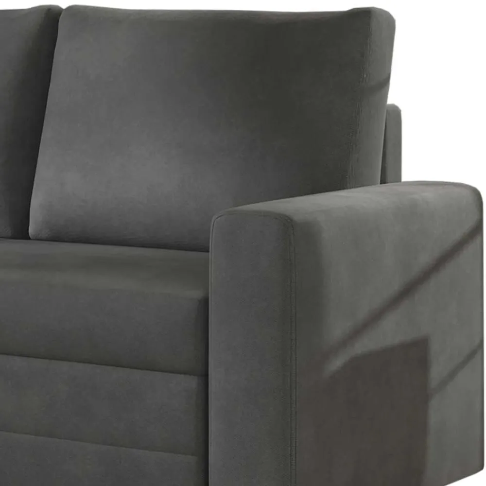 Wohnen Sofas<Chenille Schlafsofa in Dunkelgrau - Laucius