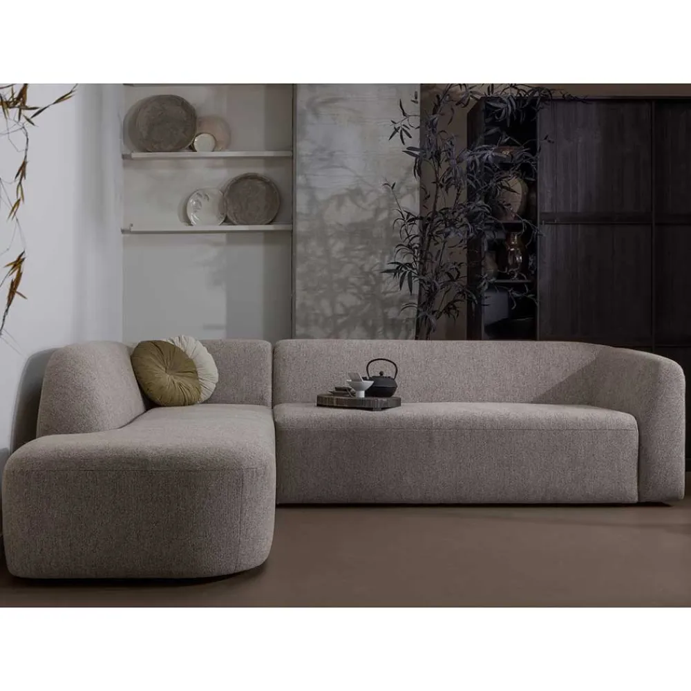 Wohnen Sofas<Chenille Sofaecke in Beige - Jaturna