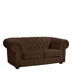 Wohnen Sofas<Chesterfield Kunstledercouch in Braun - Cementa