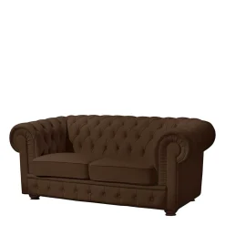 Wohnen Sofas<Chesterfield Kunstledercouch in Braun - Cementa