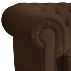 Wohnen Sofas<Chesterfield Kunstledercouch in Braun - Cementa