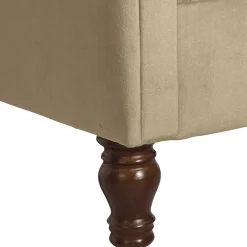 Wohnen Sessel<Chesterfield Ohrenbackensessel in Beige - Mavilia