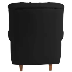 Wohnen Sessel<Chesterfield Polstersessel in Schwarz Kunstleder - Centurion