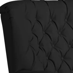 Wohnen Sessel<Chesterfield Polstersessel in Schwarz Kunstleder - Centurion