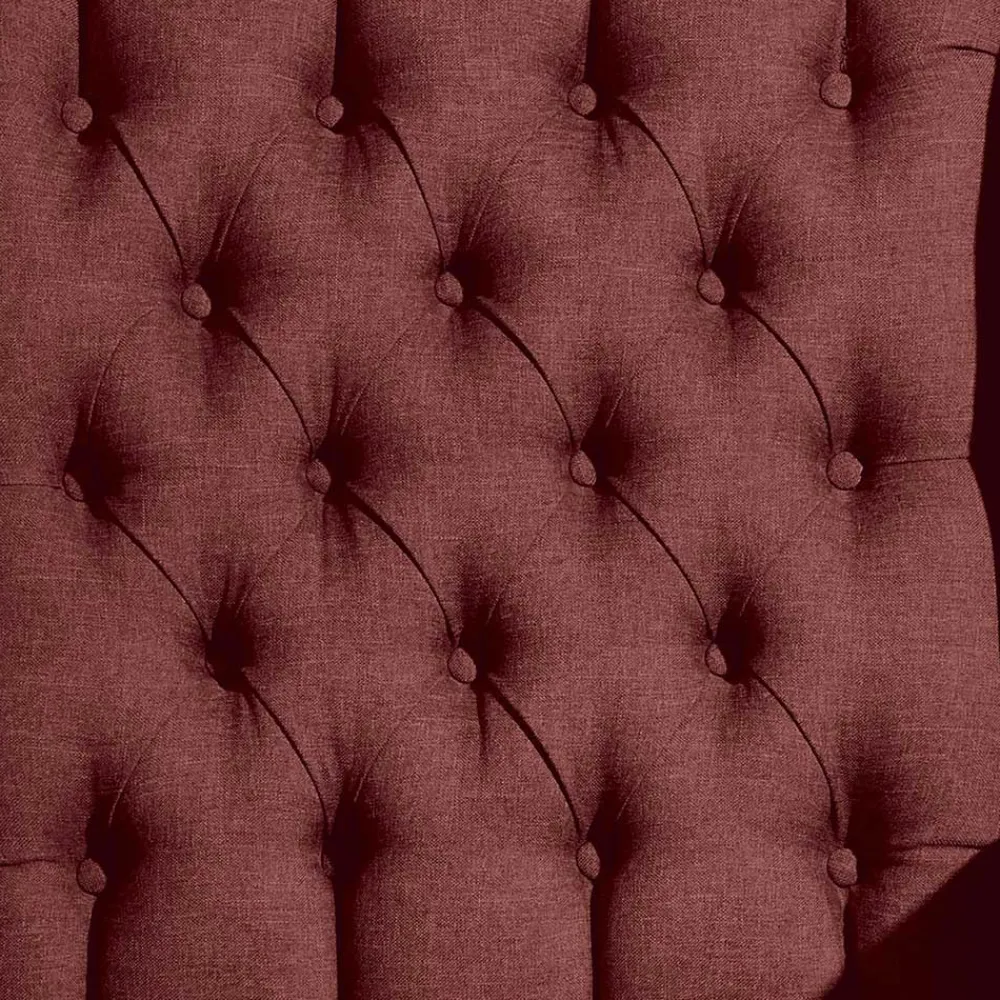 Wohnen Sessel<Chesterfield Sessel in Rot und Nussbaum - Giaz