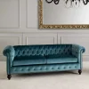 Wohnen Sofas<Chesterfield Sofa aus Samt in Petrol - Maduera
