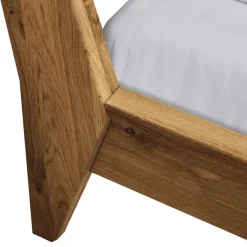 Wohnen Betten<190cm Bettrahmen aus Holz Wildeiche massiv - Hardus