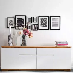 Wohnen Sideboards<182cm breite Kombi-Kommode zweifarbig - Vangels