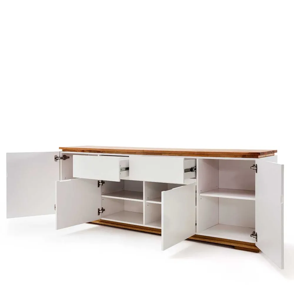 Wohnen Sideboards<182cm breite Kombi-Kommode zweifarbig - Vangels