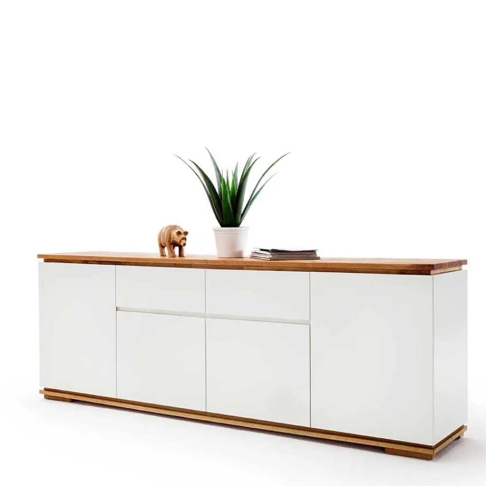Wohnen Sideboards<182cm breite Kombi-Kommode zweifarbig - Vangels