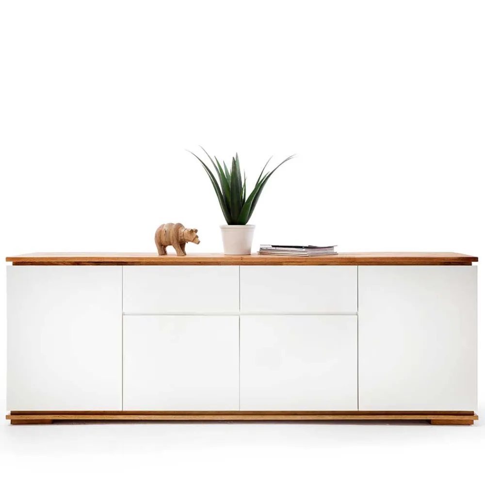 Wohnen Sideboards<182cm breite Kombi-Kommode zweifarbig - Vangels