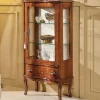 Wohnen Vitrinen<60cm breite Vitrine Barock Agosto 1-türig