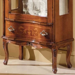 Wohnen Vitrinen<60cm breite Vitrine Barock Agosto 1-türig