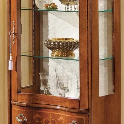 Wohnen Vitrinen<60cm breite Vitrine Barock Agosto 1-türig