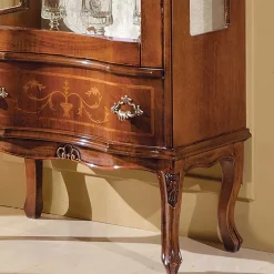 Wohnen Vitrinen<60cm breite Vitrine Barock Agosto 1-türig