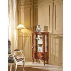 Wohnen Vitrinen<60cm breite Vitrine Barock Agosto 1-türig