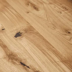 Wohnen Tische<90cm breiter Esstisch mit Platte Wildeiche - Mandirov