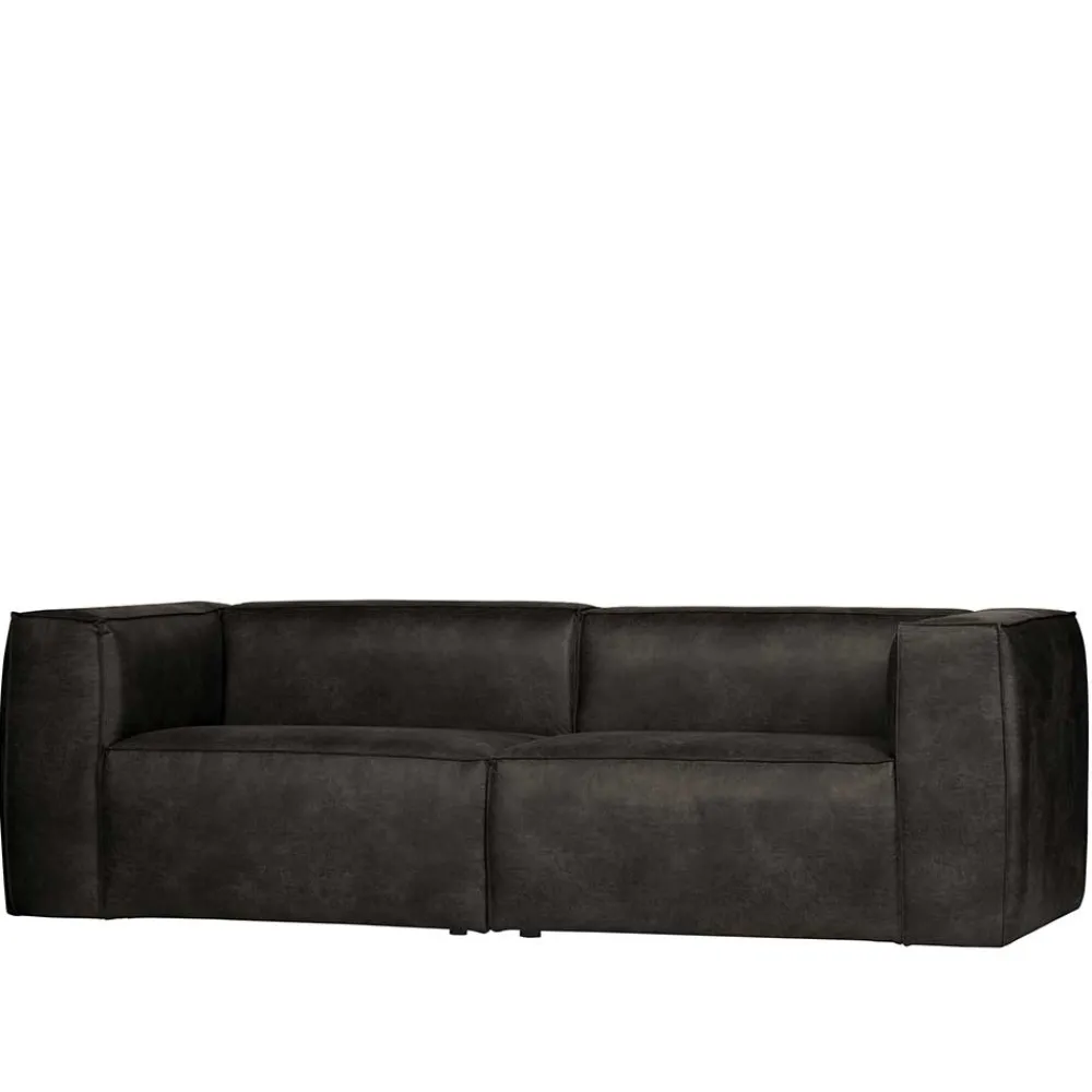 Wohnen Sofas<246cm breites 3-Sitzer Sofa in Schwarz - Haenja