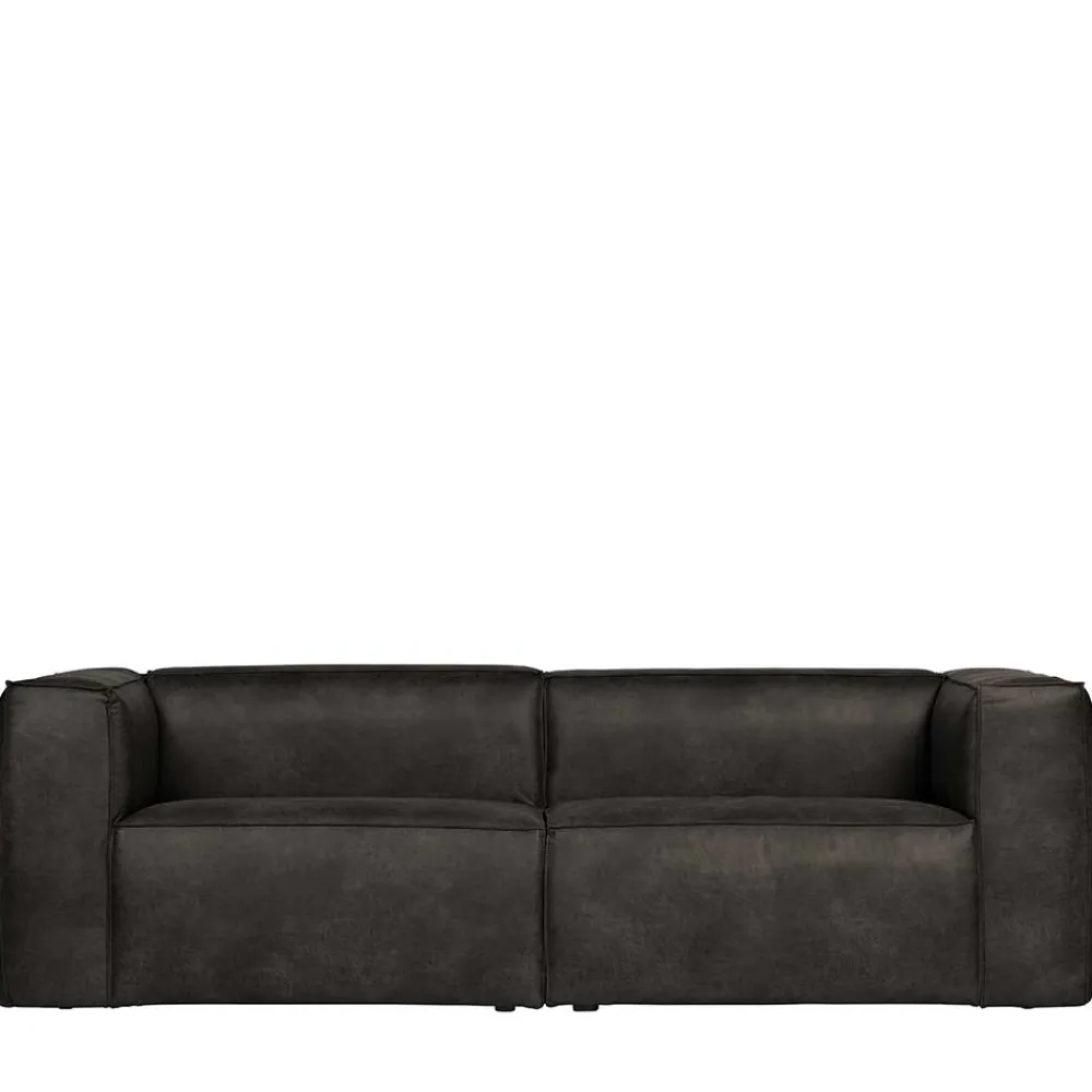 Wohnen Sofas<246cm breites 3-Sitzer Sofa in Schwarz - Haenja