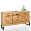 Wohnen Sideboards<158cm Design Sideboard in Wildeiche teilmassiv - Arello