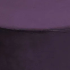 Wohnen Hocker<42cm hoher Rundhocker mit Samt in Violett - Elvadia