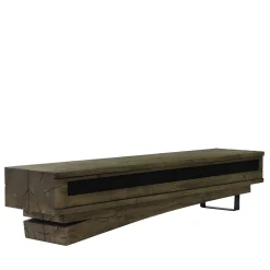 Wohnen Tv & Hifi-Möbel|Lowboards<42cm hohes Design TV Board in Wengefarben - Kanama