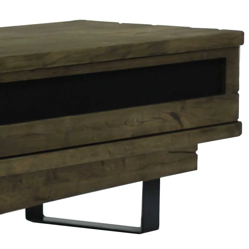 Wohnen Tv & Hifi-Möbel|Lowboards<42cm hohes Design TV Board in Wengefarben - Kanama