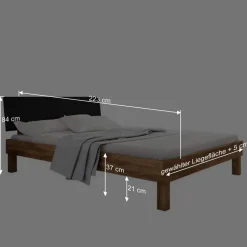 Wohnen Betten<210cm Holzbett & Nachttische - Olbysca (dreiteilig)