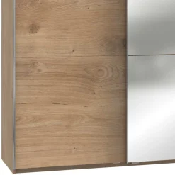 Wohnen Kleiderschränke|Schränke<300cm Kleiderschrank in Plankeneiche mit Spiegeln - Dagidoyo