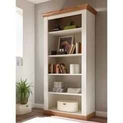 Wohnen Wohnwände<367cm Landhaus Anbauwand Set - Diatara (vierteilig)