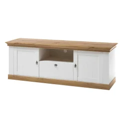 Wohnen Wohnwände<367cm Landhaus Anbauwand Set - Diatara (vierteilig)
