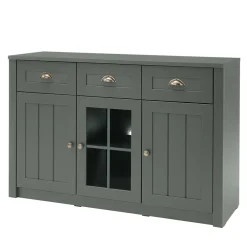 Wohnen Sideboards<130cm Landhaus Sideboard in Dunkelgrün - Niestov
