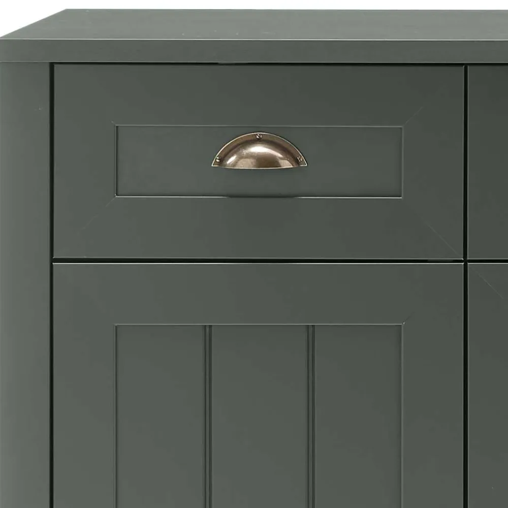 Wohnen Sideboards<130cm Landhaus Sideboard in Dunkelgrün - Niestov