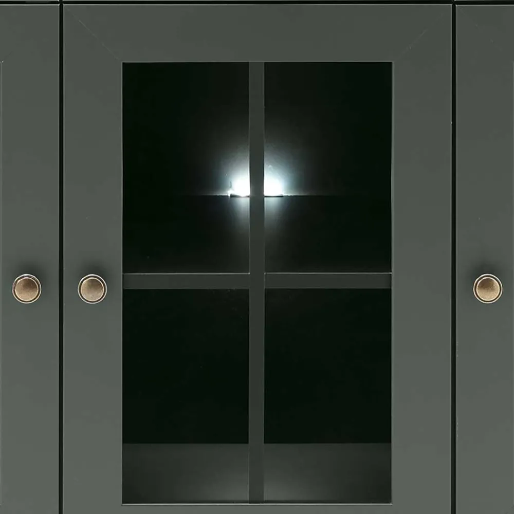Wohnen Sideboards<130cm Landhaus Sideboard in Dunkelgrün - Niestov
