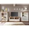 Wohnen Wohnwände<356cm Landhaus Wohnwand Set - Diatara (dreiteilig)