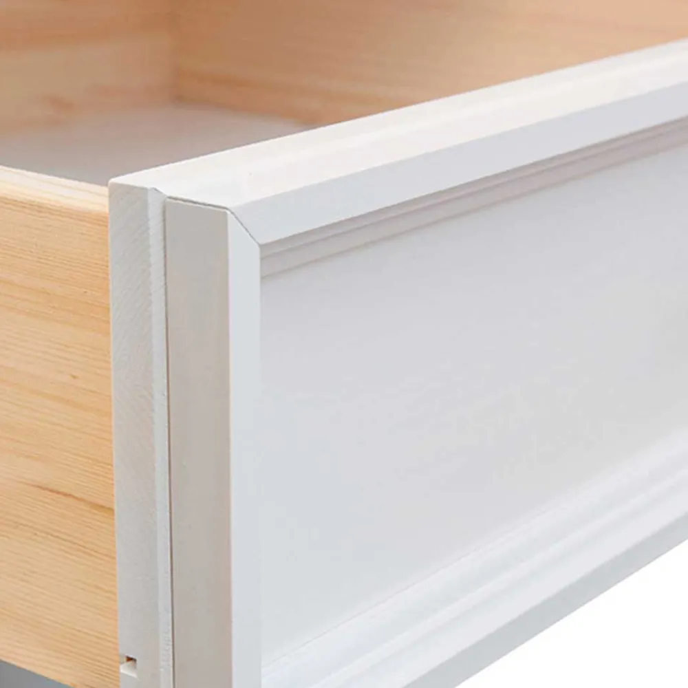Wohnen Sideboards<130cm Landhauskommode mit Glaseinsatz - Manipur