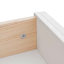 Wohnen Sideboards<130cm Landhaus-Kommode mit Glaseinsatz - Bordona