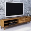 Wohnen Tv & Hifi-Möbel|Lowboards<220cm lange TV Kommode aus Wildeiche - Eavy