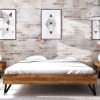 Wohnen Betten<220cm langes Bett ohne Kopfteil - Mandirov